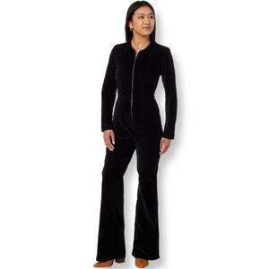 NWT Free People Jayde Cord Black Flare Jumpsuit
